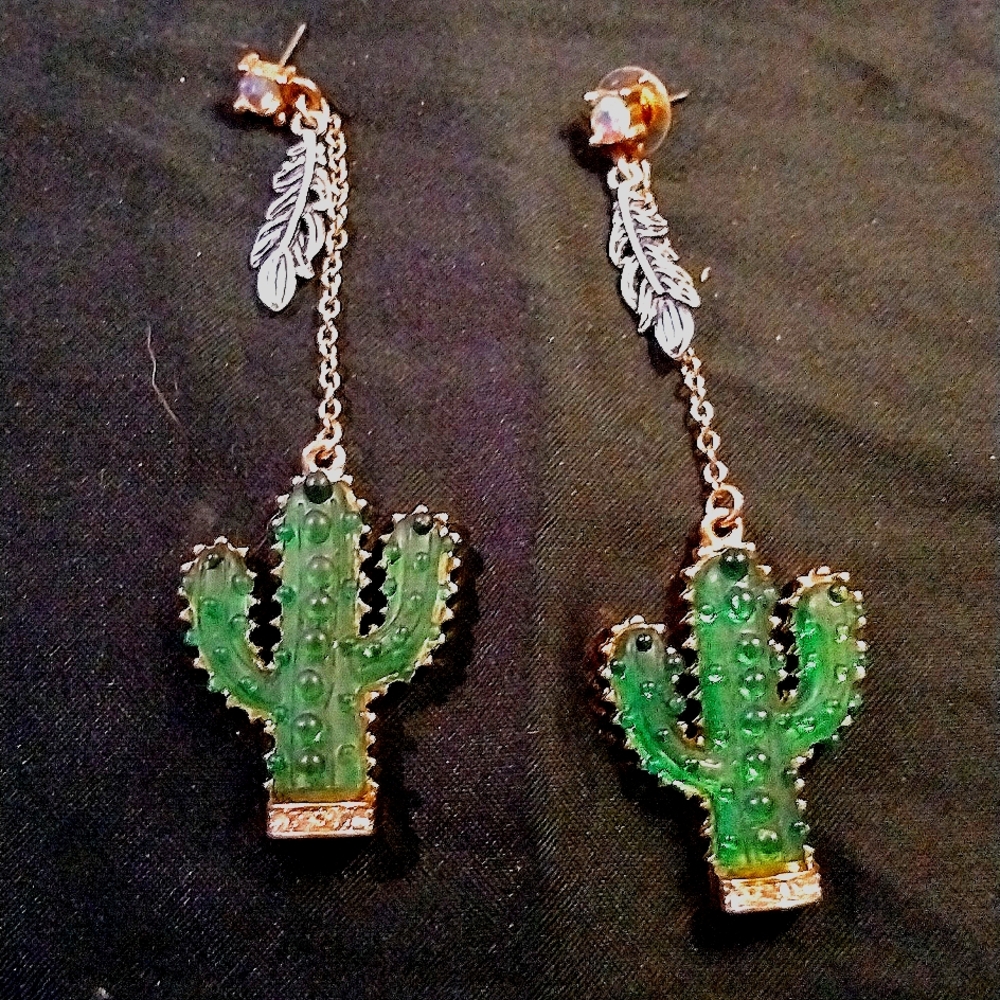 Cactus earrings